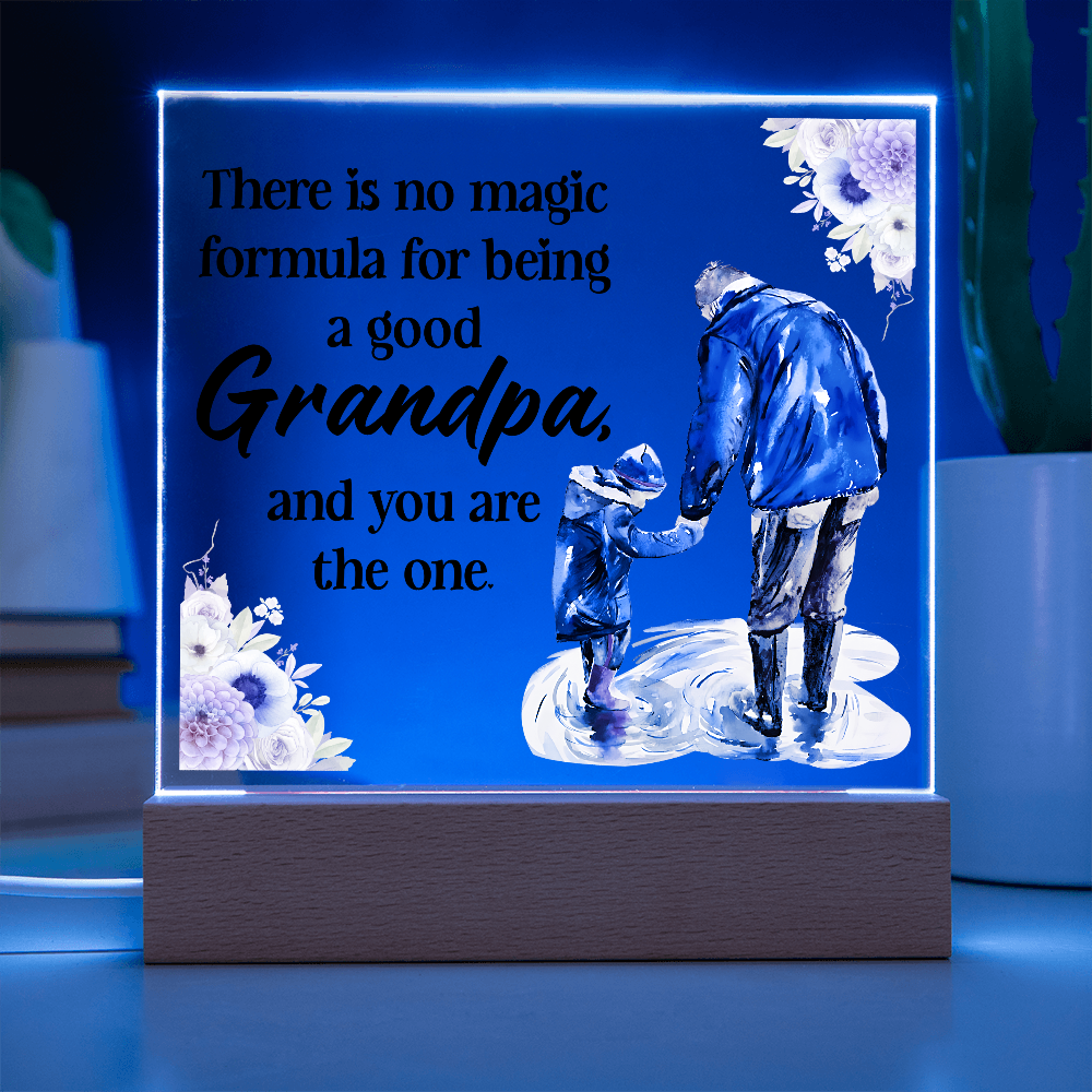 Acrylic Square Design - Grandpa