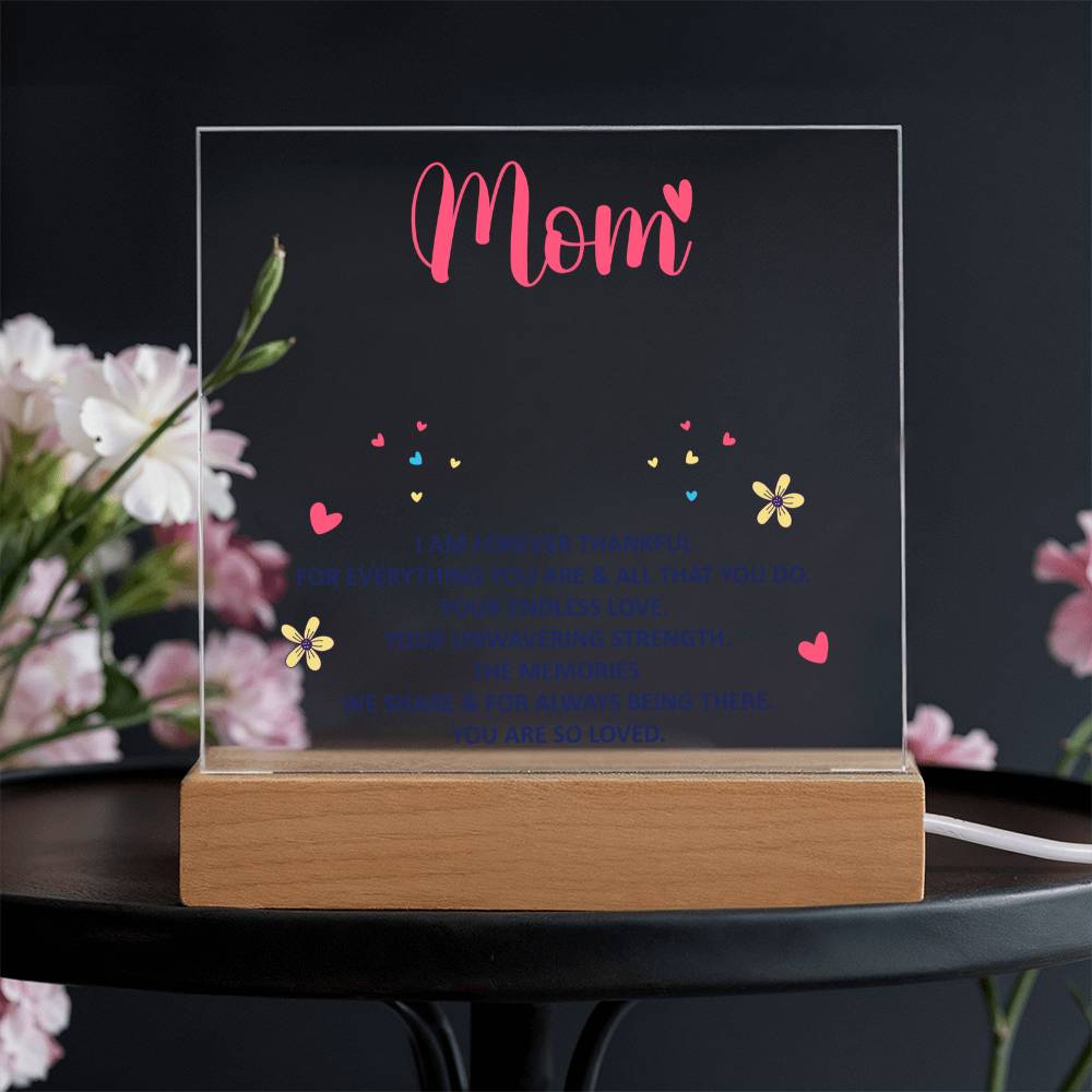 Keepsake Acrylic Bundle - Mom - I am forever thankful