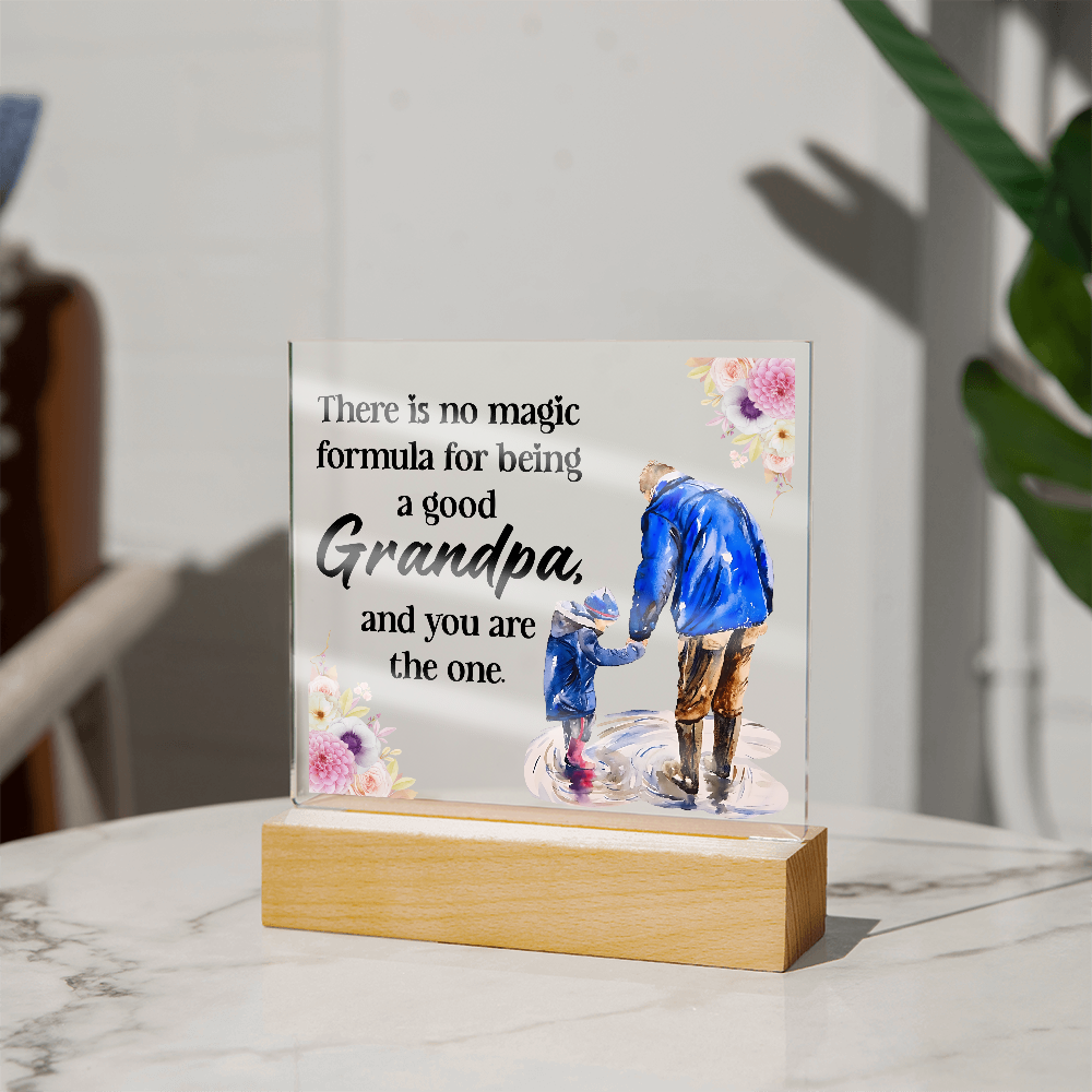 Acrylic Square Design - Grandpa