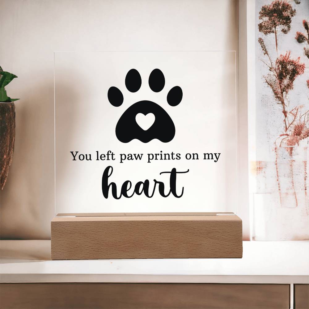 Keepsake Acrylic Bundle - You Left Pawprints In My Heart