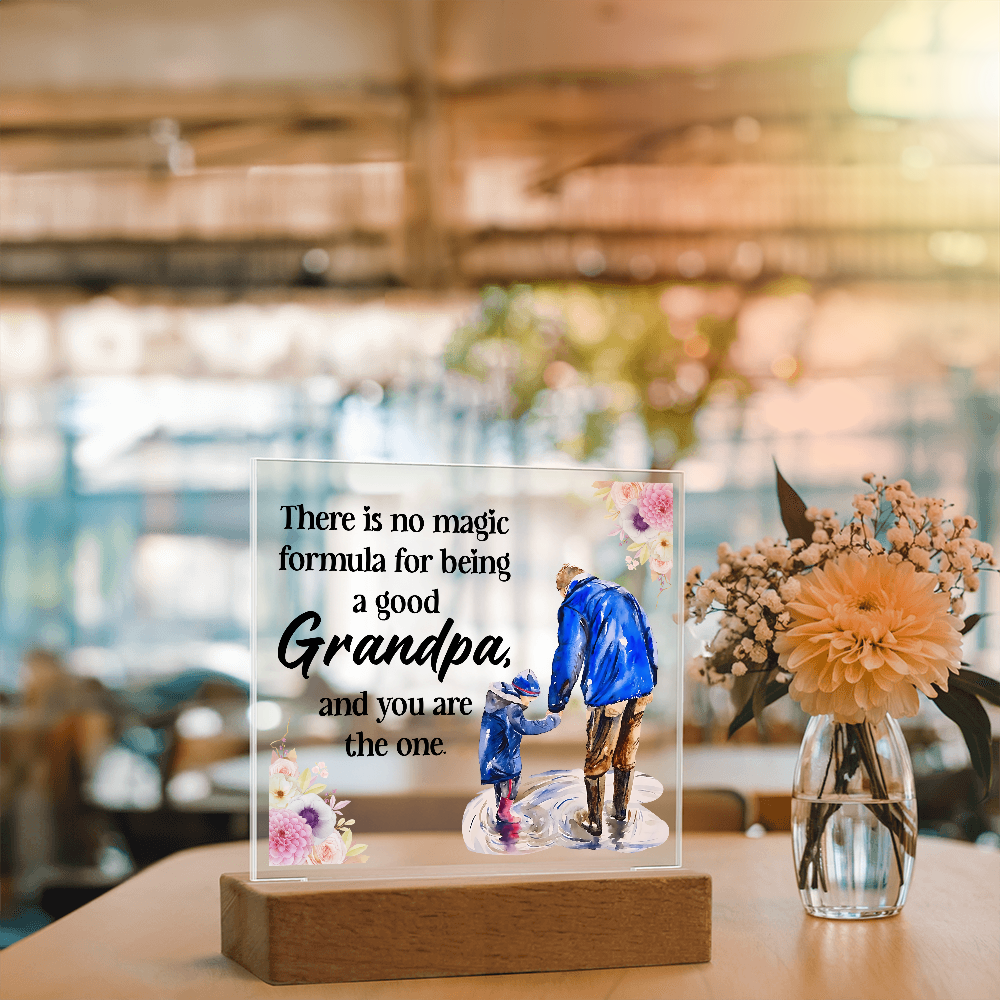 Acrylic Square Design - Grandpa